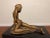 Stone Female Nude Sculpture on a Mirrored Pedestal For Sale - Image 7 of 12