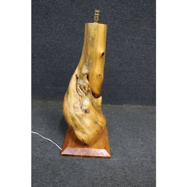 Wood Mid 20th Century Mid Century Modern Organic Driftwood Table Lamp For Sale - Image 7 of 8