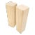 Pair of Tall Large Square Italian Travertine Pedestals Stands For Sale