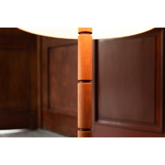 This solid teak floor lamp designed and produced by Domus in Denmark during the 1970’s is in its original condition. It...