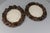 1920s Oval Carved Walnut Picture Frames with Flowers, 1920s, Set of 2 For Sale - Image 5 of 18