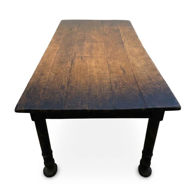 French Farmhouse Dining Table With Onion Feet Mid-19th Century For Sale - Image 9 of 9