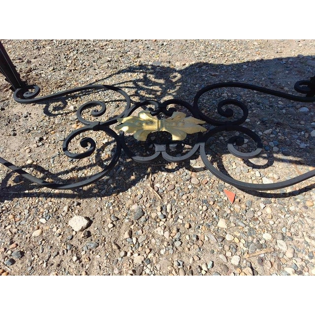 19th Century Butchers Table in Cast Iron, Wrought and Twisted, 1930 For Sale - Image 6 of 8