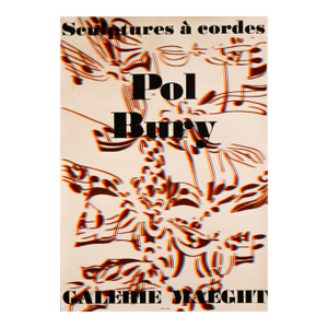 1974 French Exhibition Poster, Pol Bury at Galerie Maeght