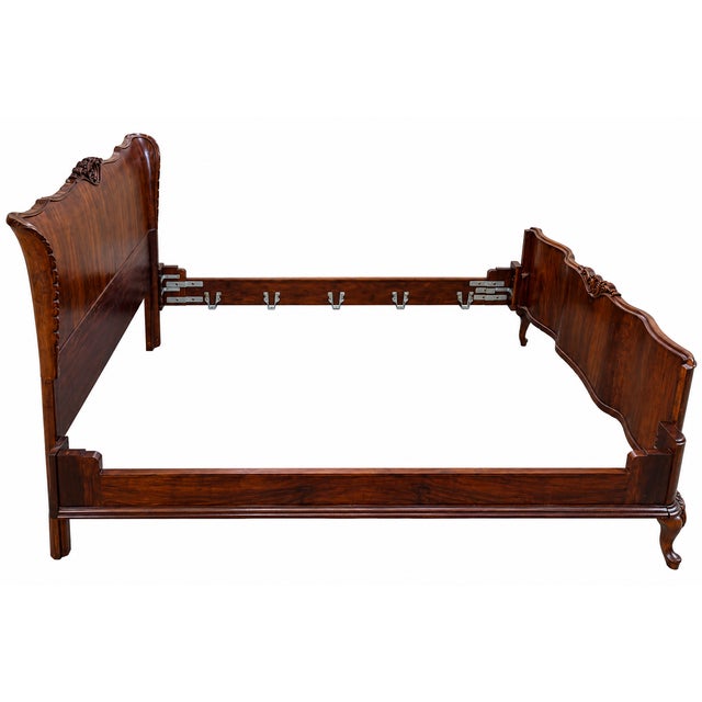 Rococo Early 20th-Century Italian Antique Bed Frame For Sale - Image 3 of 9