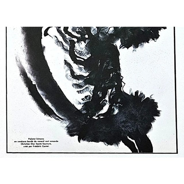 Paper 1983 Set of 2- Dior,Yves St Laurent Fashion Prints by Tony Viramontes , Matted For Sale - Image 7 of 7