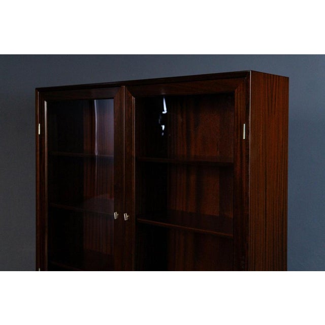 Mid-Century Mahogany Bookcase, 1970s For Sale - Image 9 of 15
