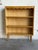 Brown Vintage Oak Bookcase With 3 Open Shelves Scalloped Top Trim and Tapered Legs Denmark 1960s For Sale - Image 8 of 9