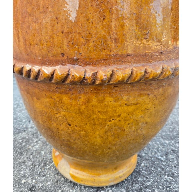 Moroccan Moroccan Handcrafted Glazed Pottery Planter / Garden Urn For Sale - Image 3 of 6