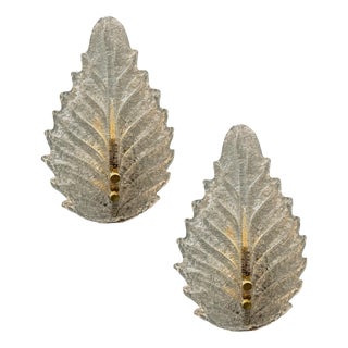 Murano Glass Sconces, 1970s, Set of 2 For Sale