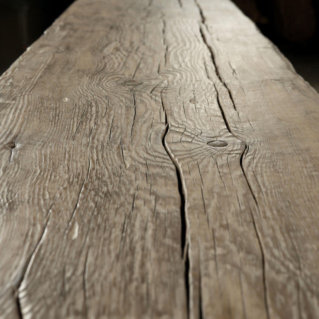 Vintage Console Table - Heritage Timber Beam - Natural Wood For Sale - Image 10 of 10