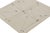 Rug & Kilim Rug & Kilim’s Mid-Century Modern Style Square Rug in White With Gray Patterns For Sale - Image 4 of 7