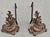 Pair of Louis XV Style Antique Brass and Iron Andirons, Circa 1880s For Sale In Washington DC - Image 6 of 9