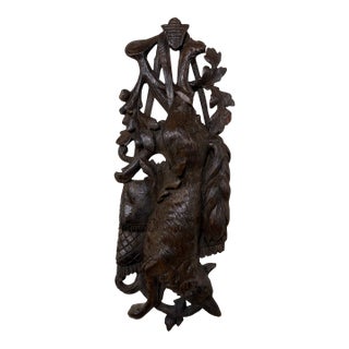 19th Century Black Forest Plaque Fox Motif For Sale