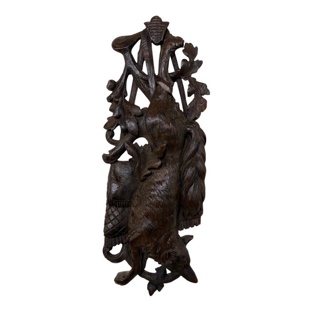 19th Century Black Forest Plaque Fox Motif For Sale