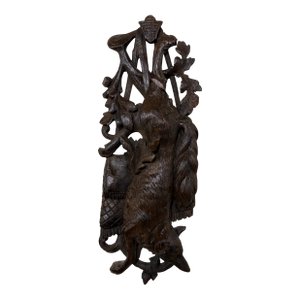 19th Century Black Forest Plaque Fox Motif