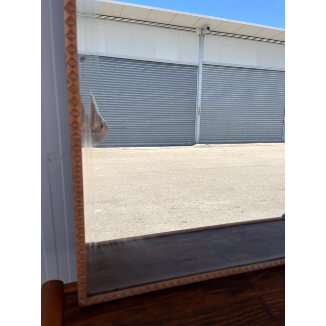 Brown Vintage Console Table with Mirror, 1950s, Set of 2 For Sale - Image 8 of 16
