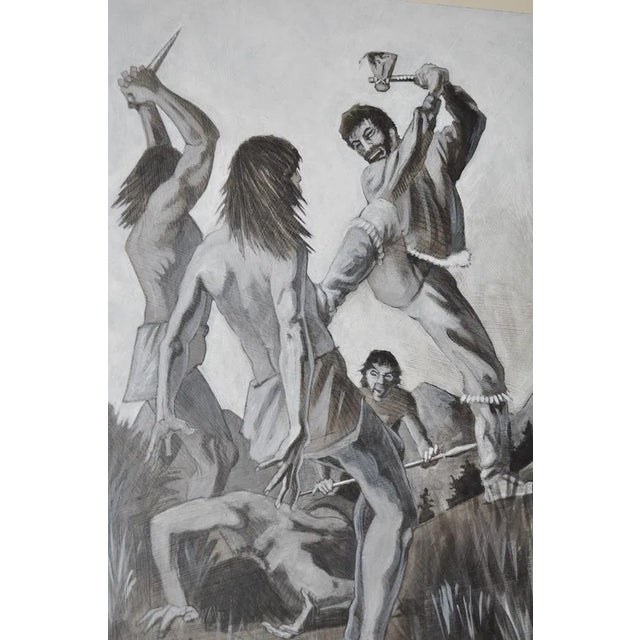 Illustration Jack London Story Illustration "The Man with the Gash" by Peter Thorpe c.1980 For Sale - Image 3 of 5