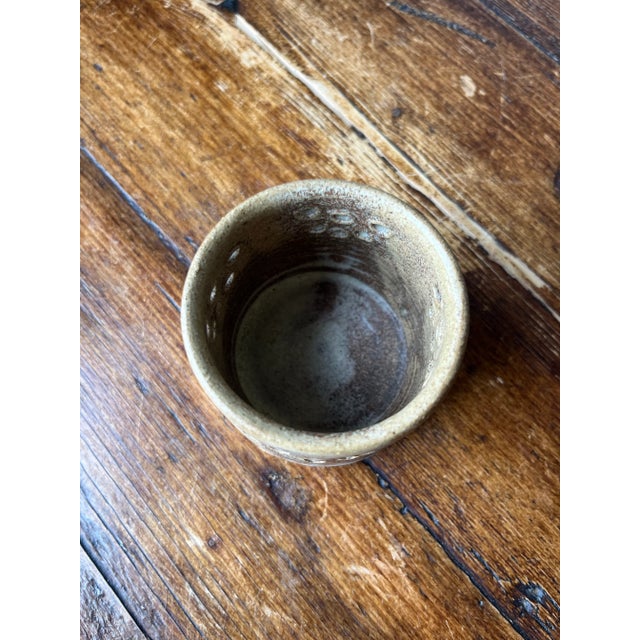 Late 20th Century Studio Pottery Stoneware Votive Candle Holder/Small Bowl, Signed Lessenden For Sale - Image 5 of 10