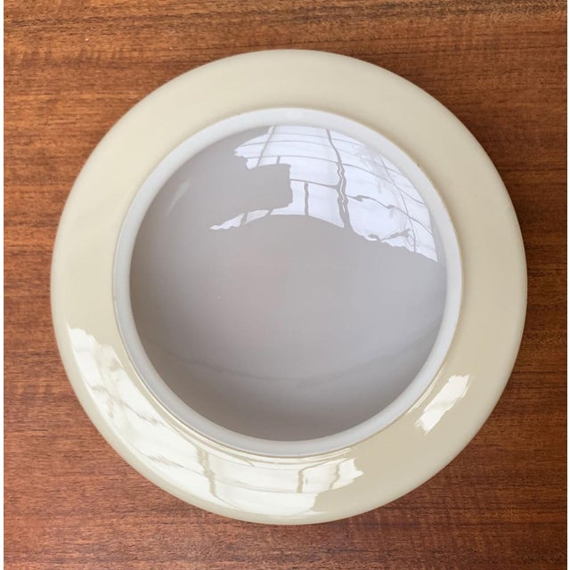 Mid-Century Metal and Glass Plafoniere Ceiling, 1960s For Sale - Image 11 of 18