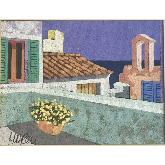 PALM BEACH ESTATE FIND!! Original Impressionist Art Impasto Painting on textured paper. Signed Morey (?) lower left corner...