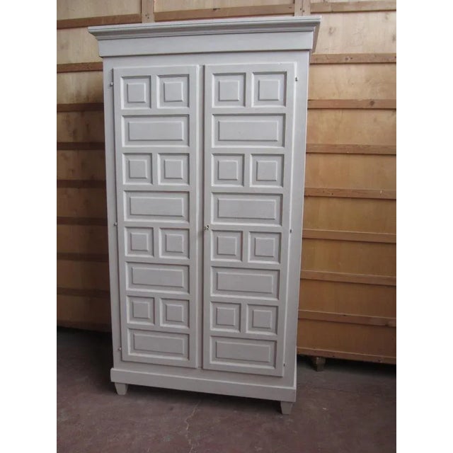 Lacquered Wardrobe in Poplar For Sale - Image 6 of 9