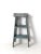Blue Vintage Wooden Blue Step Ladder For Sale - Image 8 of 13