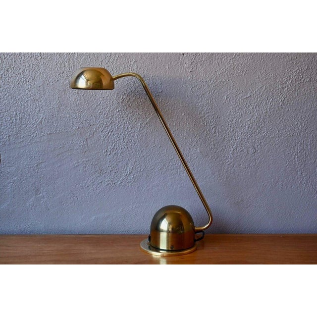Regency Dutch Scandinavian Golden Desk Lamp from Vrieland Design, 1980s For Sale - Image 11 of 18