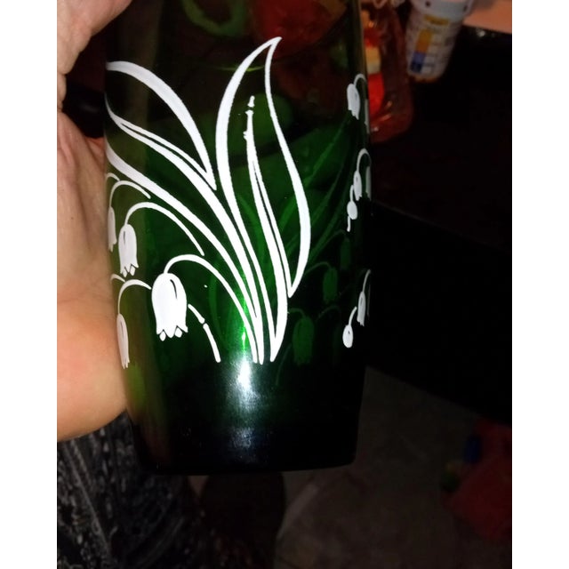 1960s Vintage 1960's Anchor Hocking Lily of the Valley Juice Glasses For Sale - Image 5 of 6