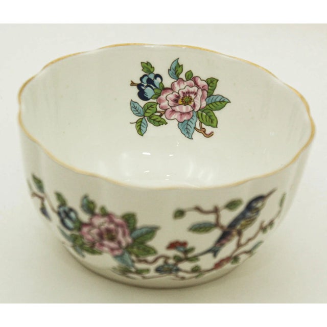 Late 20th Century Vintage Aynsley Fine English Bone China Small Serving Bowl For Sale - Image 5 of 12