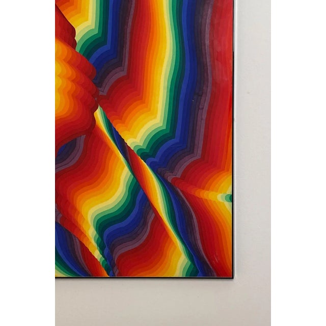 Modern Late 20th Century Rainbow Night 7 by Ay-O, Japan 1970 For Sale - Image 3 of 5