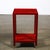 Karl Springer Mid-Century Side Table in Smoked Ruby Cobra With Brass Castors by Karl Springer For Sale - Image 4 of 15