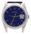 Vintage Rolex Oysterdate Precision 6694 Blue Dial Steel 1977 Leather Strap Watch For Sale