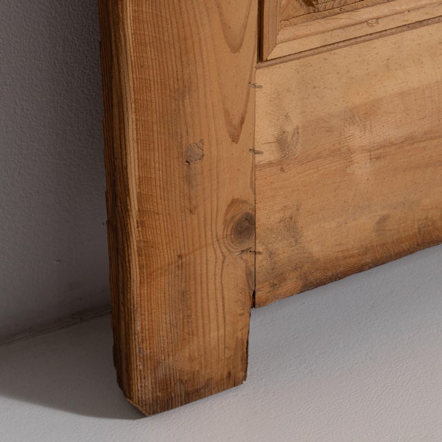 Early 20th Century Egypt Egyptian Revival Brown Wood Door For Sale - Image 11 of 12