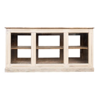 Antique Painted Wooden Display Counter, 1920 For Sale