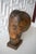 1980s 1980s Post Modern Solid Wood Carved Head Tabletop Statue For Sale - Image 5 of 9