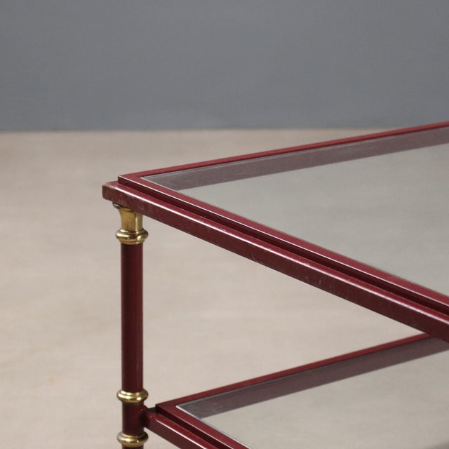 Vintage Center Table in Glass, 1980s For Sale - Image 4 of 8