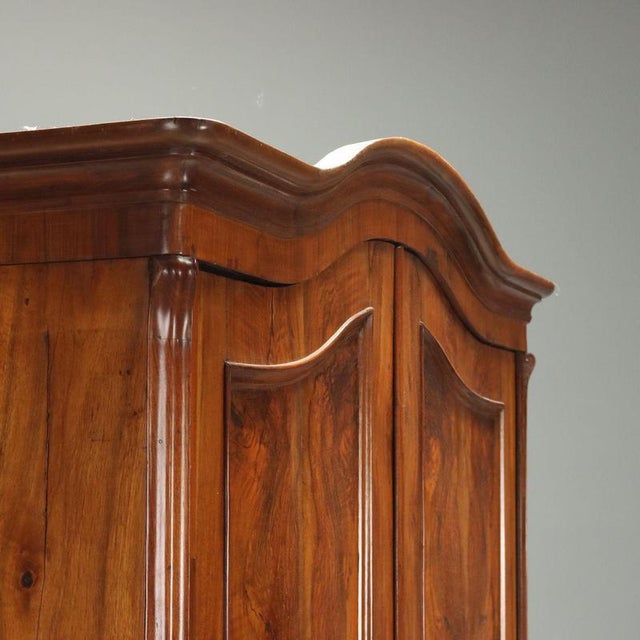 Piedmont Walnut Wardrobe, Italy, 19th Century For Sale - Image 6 of 11