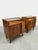 Vintage Italian Teak Veneer Nightstands, Set of 2 For Sale - Image 3 of 7