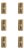 Diamond-Cut Crystal and Gilt Bronze Sconces from Glashütte Limburg, 1950, Set of 6 For Sale