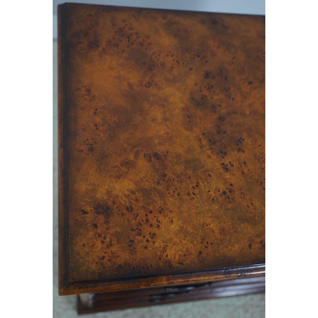 Theodore Alexander George III Burl Wood Bachelors Chest For Sale - Image 13 of 18
