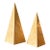 1980s Postmodern Tessellated Bone Pyramid Obelisk Sculptures – A Pair For Sale