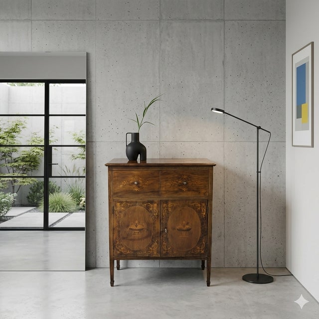 Wood 20th Century Italian Walnut Furniture For Sale - Image 7 of 11