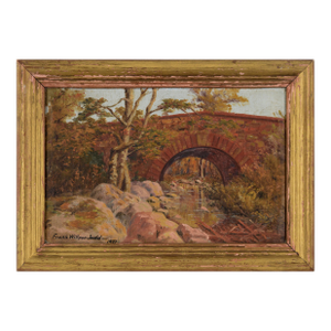 Monticello Bridge - Napa - Putah Creek Landscape by Frank Willson Judd