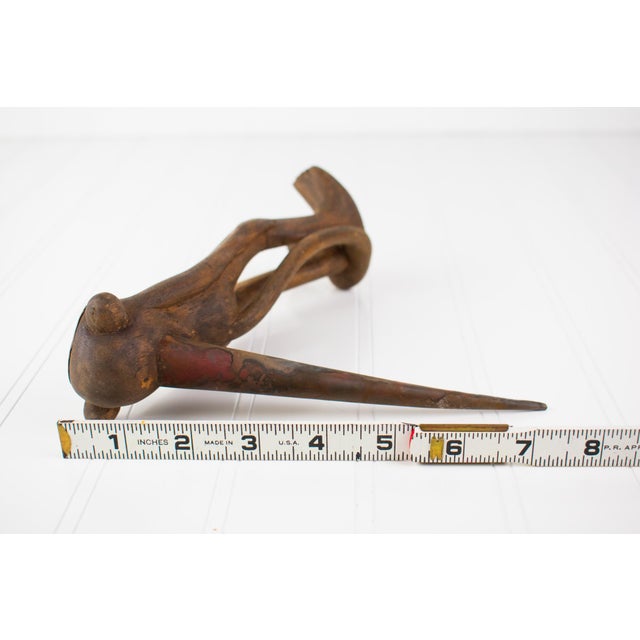 Postmodern Absctract Sculptural Form - Carved Wood and Copper For Sale - Image 16 of 17