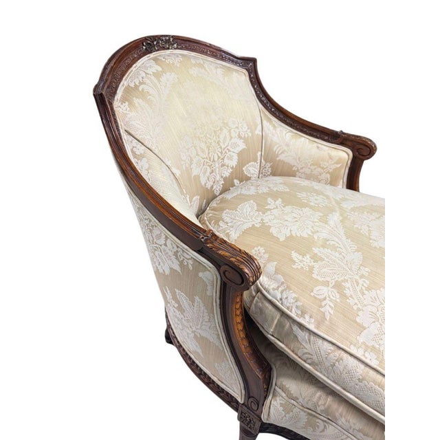Antique 19th Century French Louis XV Style Settee Chaise Longue or Lounge For Sale In Miami - Image 6 of 13
