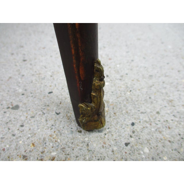 French Louis XV Marble and Brass Side Table For Sale - Image 11 of 11