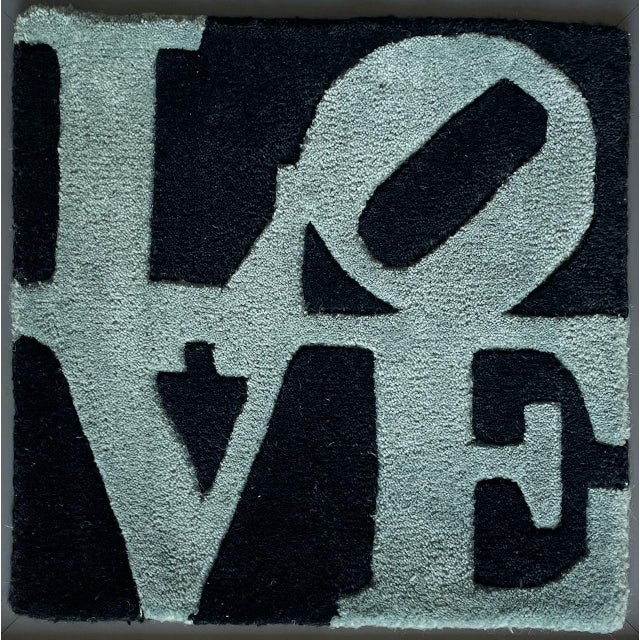 Winter love rug (2006) by robert indiana (1928-2018) numbered edition 535/00 technique: hand woven material: 100% wool /...
