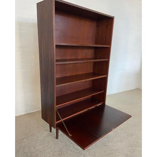 Brown Vintage Danish Bookcase in Rosewood, 1965 For Sale - Image 8 of 18