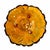 Mid-Century Modern Vintage Amber Sunflower Footed Glass Bowl, Attributed to Indiana Glass For Sale - Image 3 of 8